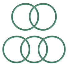 Fluorine Rubber O-Rings, 54mm OD 47mm ID 3.5mm Width FKM Seal Gasket for Machinery Plumbing, Green, Pack of 5