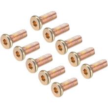 M8x20mm Furniture Screw Hex Socket Machine Screws Zinc Plated Fasteners Bolts Full Thread Carbon Steel 10Pcs