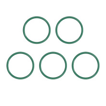 Fluorine Rubber O-Rings, 36mm OD 31.2mm ID 2.4mm Width FKM Seal Gasket for Machinery Plumbing, Green, Pack of 5