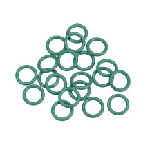 Fluorine Rubber O-Rings, 12mm OD 7.2mm ID 2.4mm Width FKM Seal Gasket for Machinery Plumbing, Green, Pack of 20