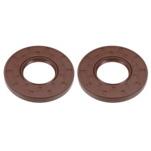 Oil Seal 30mm Inner Dia 62mm OD 7mm Thick Fluorine Rubber Double Lip Seals 2Pcs
