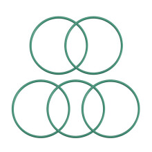 Fluorine Rubber O-Rings, 36mm OD 33mm ID 1.5mm Width FKM Seal Gasket for Machinery Plumbing, Green, Pack of 5