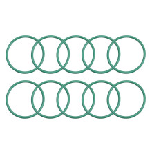 Fluorine Rubber O-Rings, 31mm OD 28mm ID 1.5mm Width FKM Seal Gasket for Machinery Plumbing, Green, Pack of 10