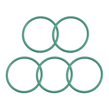 Fluorine Rubber O-Rings, 33mm OD 30mm ID 1.5mm Width FKM Seal Gasket for Machinery Plumbing, Green, Pack of 5