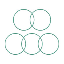 Fluorine Rubber O-Rings, 27mm OD 25mm ID 1mm Width FKM Seal Gasket for Machinery Plumbing, Green, Pack of 5