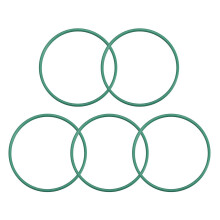 Fluorine Rubber O-Rings, 35mm OD 32mm ID 1.5mm Width FKM Seal Gasket for Machinery Plumbing, Green, Pack of 5