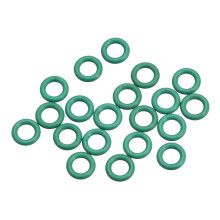 Fluorine Rubber O-Rings, 7mm OD 4mm ID 1.5mm Width FKM Seal Gasket for Machinery Plumbing, Green, Pack of 20