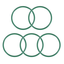 Fluorine Rubber O-Rings, 59mm OD 52.8mm ID 3.1mm Width FKM Seal Gasket for Machinery Plumbing, Green, Pack of 5