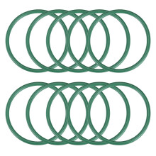 Fluorine Rubber O-Rings, 54mm OD 47mm ID 3.5mm Width FKM Seal Gasket for Machinery Plumbing, Green, Pack of 10
