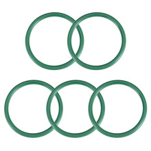 Fluorine Rubber O-Rings, 45mm OD 38mm ID 3.5mm Width FKM Seal Gasket for Machinery Plumbing, Green, Pack of 5