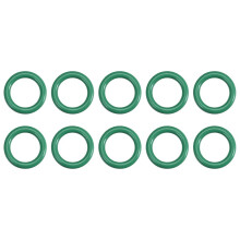 Fluorine Rubber O-Rings, 13mm OD 9.2mm ID 1.9mm Width FKM Seal Gasket for Machinery Plumbing, Green, Pack of 10