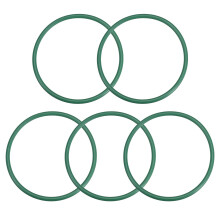 Fluorine Rubber O-Rings, 64mm OD 57.8mm ID 3.1mm Width FKM Seal Gasket for Machinery Plumbing, Green, Pack of 5