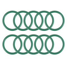 Fluorine Rubber O-Rings, 36mm OD 29mm ID 3.5mm Width FKM Seal Gasket for Machinery Plumbing, Green, Pack of 10