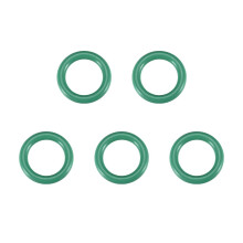 Fluorine Rubber O-Rings, 19mm OD 12mm ID 3.5mm Width FKM Seal Gasket for Machinery Plumbing, Green, Pack of 5