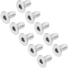 M3x6mm Flat Head Machine Screws Inner Hex Screw 304 Stainless Steel Fasteners Bolts 40Pcs