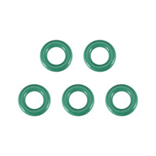 Fluorine Rubber O-Rings, 18mm OD 11mm ID 3.5mm Width FKM Seal Gasket for Machinery Plumbing, Green, Pack of 5