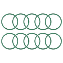 Fluorine Rubber O-Rings, 30mm OD 26mm ID 2mm Width FKM Seal Gasket for Machinery Plumbing, Green, Pack of 10
