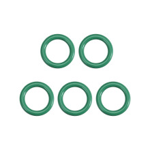 Fluorine Rubber O-Rings, 12.5mm OD 8.7mm ID 1.9mm Width FKM Seal Gasket for Machinery Plumbing, Green, Pack of 5