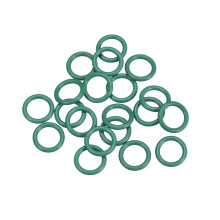 Fluorine Rubber O-Rings, 14mm OD 9.2mm ID 2.4mm Width FKM Seal Gasket for Machinery Plumbing, Green, Pack of 20