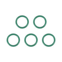 Fluorine Rubber O-Rings, 22mm OD 15.8mm ID 3.1mm Width FKM Seal Gasket for Machinery Plumbing, Green, Pack of 5