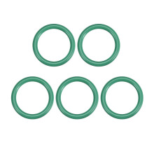 Fluorine Rubber O-Rings, 28mm OD 23.2mm ID 2.4mm Width FKM Seal Gasket for Machinery Plumbing, Green, Pack of 5