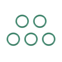Fluorine Rubber O-Rings, 24mm OD 17.8mm ID 3.1mm Width FKM Seal Gasket for Machinery Plumbing, Green, Pack of 5