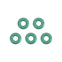Fluorine Rubber O-Rings, 6.5mm OD 2.7mm ID 1.9mm Width FKM Seal Gasket for Machinery Plumbing, Green, Pack of 5