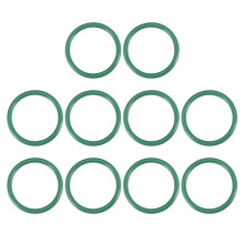 Fluorine Rubber O-Rings, 22mm OD 18mm ID 2mm Width FKM Seal Gasket for Machinery Plumbing, Green, Pack of 10