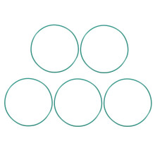 Fluorine Rubber O-Rings, 85mm OD 81.2mm ID 1.9mm Width FKM Seal Gasket for Machinery Plumbing, Green, Pack of 5