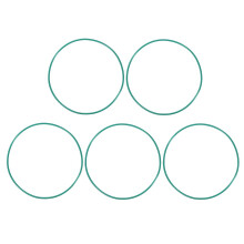 Fluorine Rubber O-Rings, 83mm OD 79.2mm ID 1.9mm Width FKM Seal Gasket for Machinery Plumbing, Green, Pack of 5