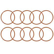 Silicone O-Ring, 65mm Outside Diameter, 58.2mm Inner Diameter, 3.1mm Width, VMQ Seal Rings Sealing Gasket Red, 10PCS