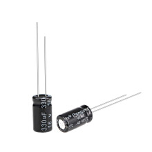 330uF 16V Capacitor, Aluminum Electrolytic Capacitors 105C High Temp 100pcs