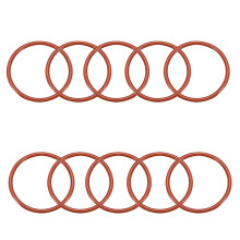 Silicone O-Ring, 58mm OD, 51mm ID, 3.5mm Width, VMQ Seal Rings Gasket, Red, Pack of 10