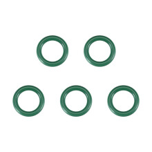 Fluorine Rubber O-Rings, 21mm OD 14mm ID 3.5mm Width FKM Seal Gasket for Machinery Plumbing, Green, Pack of 5