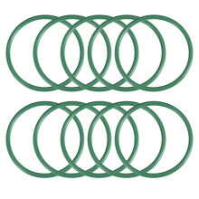 Fluorine Rubber O-Rings, 50mm OD 43.8mm ID 3.1mm Width FKM Seal Gasket for Machinery Plumbing, Green, Pack of 10