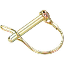 Shaft Locking Pin w Ear - 8mm x 50mm Coupler Pin for Farm Trailers Wagons Lawn Garden in Arch Round