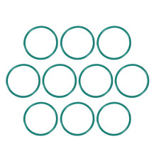 Fluorine Rubber O-Rings, 34mm OD 30.2mm ID 1.9mm Width FKM Seal Gasket for Machinery Plumbing, Green, Pack of 10