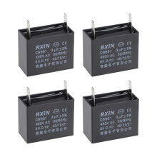 Ceiling Fan Capacitor CBB61 3uF 450V AC Single Insert Metalized Polypropylene Film Capacitors 38x20x30mm for Water Pump Motor Generator, Pack of 4