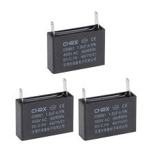 Ceiling Fan Capacitor CBB61 1.2uF 450V AC Single Insert Metalized Polypropylene Film Capacitors 36.5x11x24.5mm for Water Pump Motor Generator, Pack of
