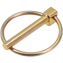 Linch Pin with Ring - 6mm x 43mm Trailer Pins Assortment Kit for Boat Kayak Canoe Trailer Tractor Trolley Horsebox