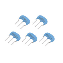 Ceramic Resonator Crystal Oscillator 4MHz 15pF 3 Pin DIP, Blue 5 Pieces