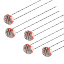 5Pieces Photoresistor Kit 5mm Photo Light Sensitive Resistor Light Dependent Resistor with Free Box for DIY and Experiments 5539 GL5539