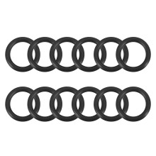Nitrile Rubber O-Rings 13mm OD 9mm ID 2mm Width, Metric Sealing Gasket for Automotive Machine Plumbing, Pack of 12