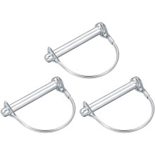 Shaft Locking Pin - 9.2mm x 70mm Coupler Pin for Farm Trailers Wagons Lawn Garden in Arch Round 3Pcs