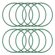 Fluorine Rubber O-Rings, 59mm OD 55mm ID 2mm Width FKM Seal Gasket for Machinery Plumbing, Green, Pack of 10