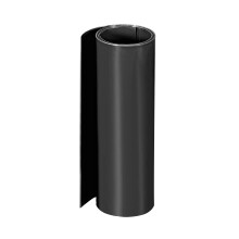 PVC Heat Shrink Tube 200mm Flat Width Wrap for Dual Layer 18650 1 Meter Black