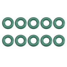 Fluorine Rubber O-Rings, 8mm OD 4.2mm ID 1.9mm Width FKM Seal Gasket for Machinery Plumbing, Green, Pack of 10