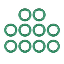 Fluorine Rubber O-Rings, 12mm OD 8mm ID 2mm Width FKM Seal Gasket for Machinery Plumbing, Green, Pack of 10
