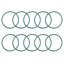 Fluorine Rubber O-Rings, 61mm OD 54.8mm ID 3.1mm Width FKM Seal Gasket for Machinery Plumbing, Green, Pack of 10