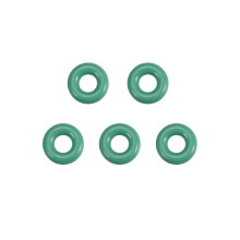 Fluorine Rubber O-Rings, 6mm OD 2.2mm ID 1.9mm Width FKM Seal Gasket for Machinery Plumbing, Green, Pack of 5